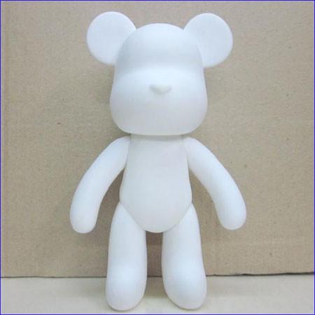 diy momo bear rotocasting diy vinyl toy, vinyl blank diy bear toys for painting