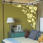 Large Removable Novelty Designer Wall Flower Stickers G208