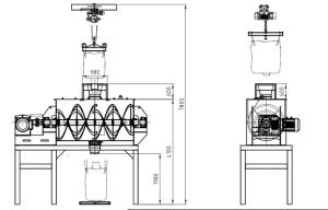 Quality Mild Steel Industrial Food Mixing Equipment , Big Bag Mixing Line For Protein Powder wholesale
