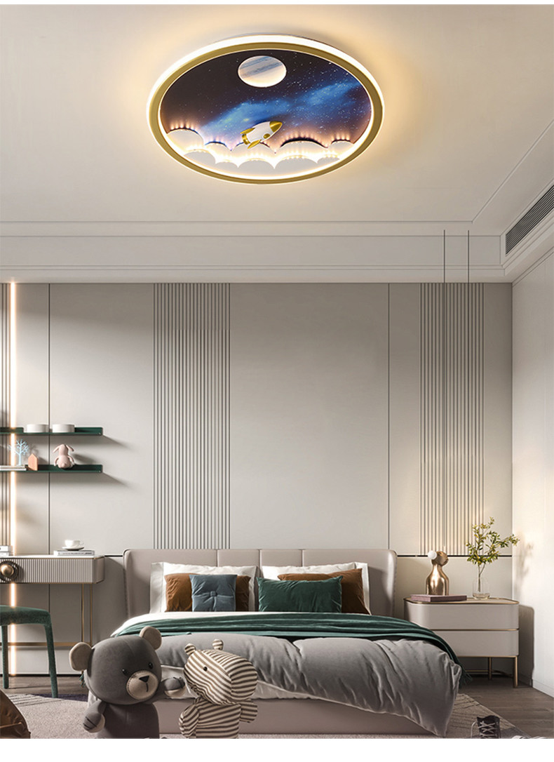 Modern Simple Ceiling Lights For Children's Room Boys Girls Designer astronaut Ceiling Light(WH-MA-293)