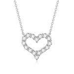 Pretty 18k Gold Lab-Grown Diamond Pendant White Lab-Grown Diamond Pendant