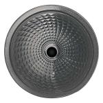 Circular Handmade Crystal Wash Basins Vessel Glass Bathroom Funnel Shaped Smoke