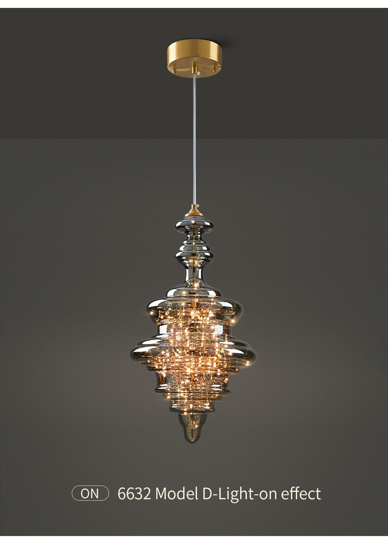 Nordic Full Copper Lamp Luxury Post-modern Crystal Chandelier(WH-AP-554)