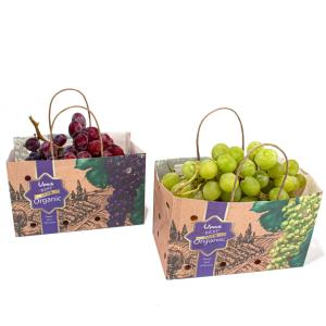 Quality Supermarket Paper Bags With Paper Twist Rope Handle Brown/White/Customized wholesale
