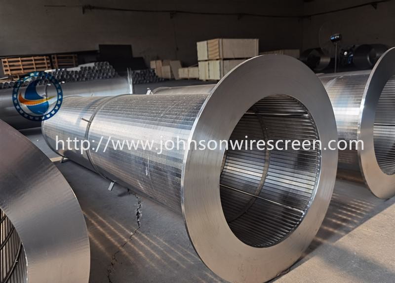 Water Well Polishing Wedge Wire Filter Screen Wide Range Of Slot Widths Open Area