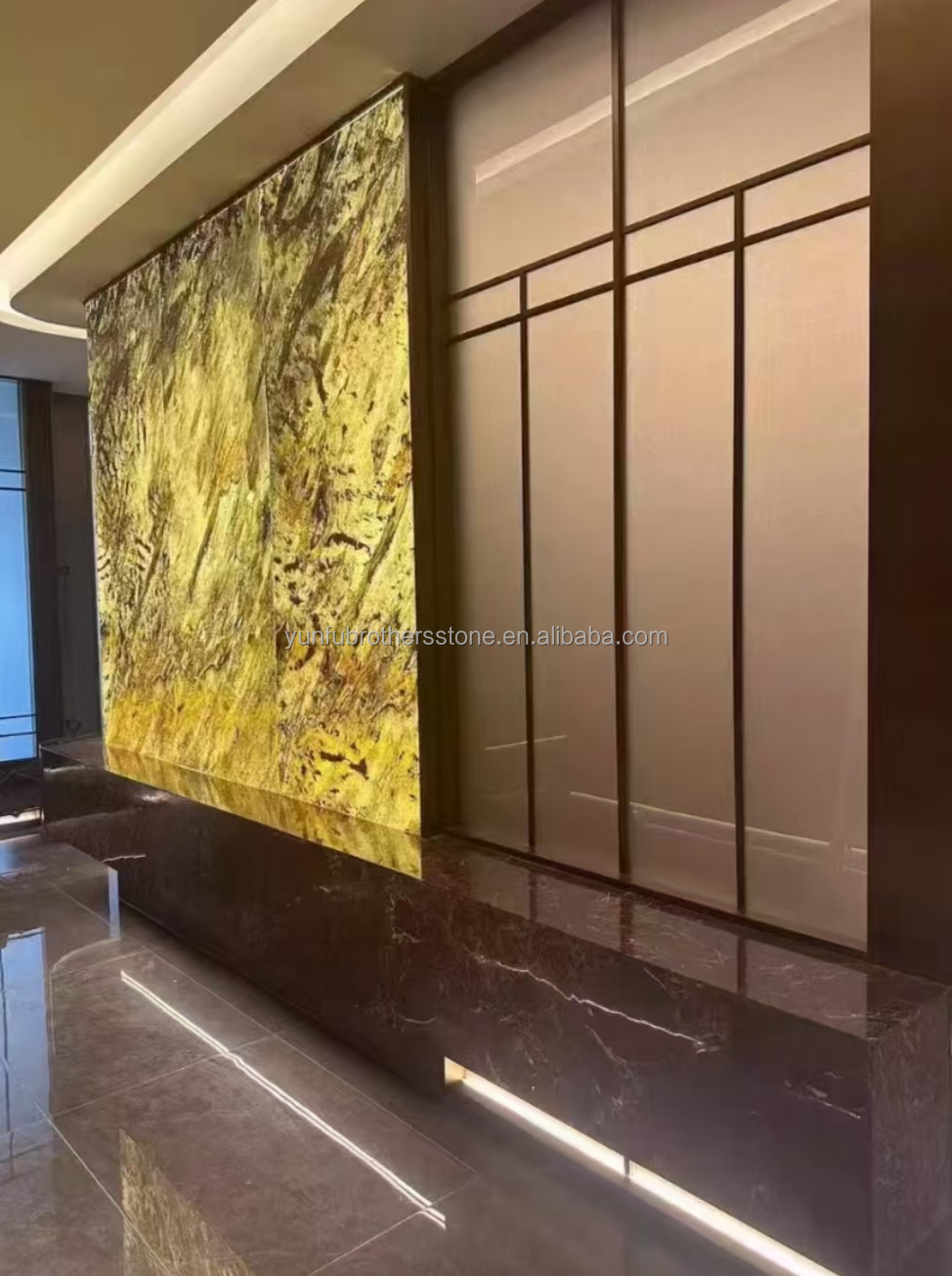 Ultra-Thin Backlit Stone Panels for Modern Style Indoor Decoration in Villa and Hotel