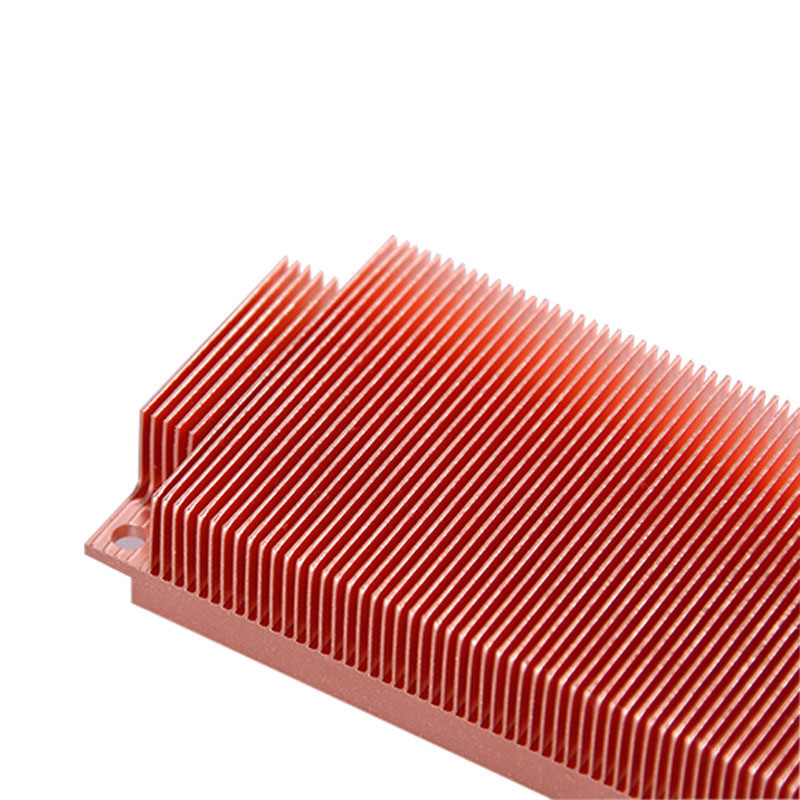 CNC Machining Waved Fins Heat Sink , Copper Skived Fin Heat Sink For LED Lighting