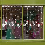 Snowman Christmas Decoration Window Stickers Self Adhesive Sticker Mixed Color