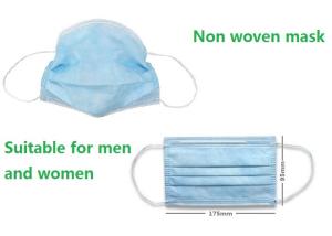 Quality Fluid Resistant Non Woven Surgical Mask Ce Fda Niosh Approved Protective wholesale