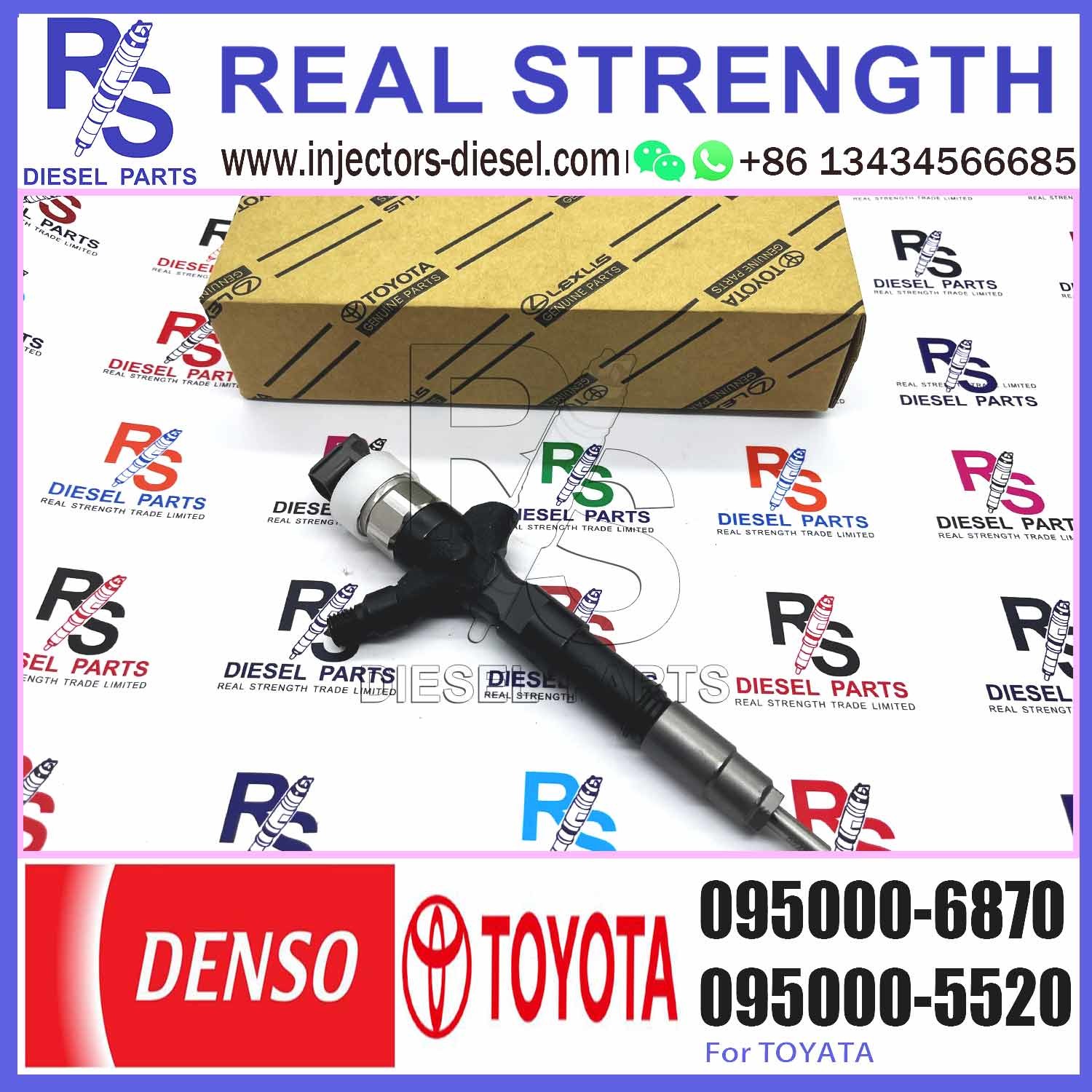 Diesel Injector 23670-39155 Common Rail Injetor 095000-7360 095000-6870 for T-OYOTA engine