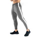 Zipper Men Running Pants Sports Fitness Tights Gym Jogger Bodybuilding