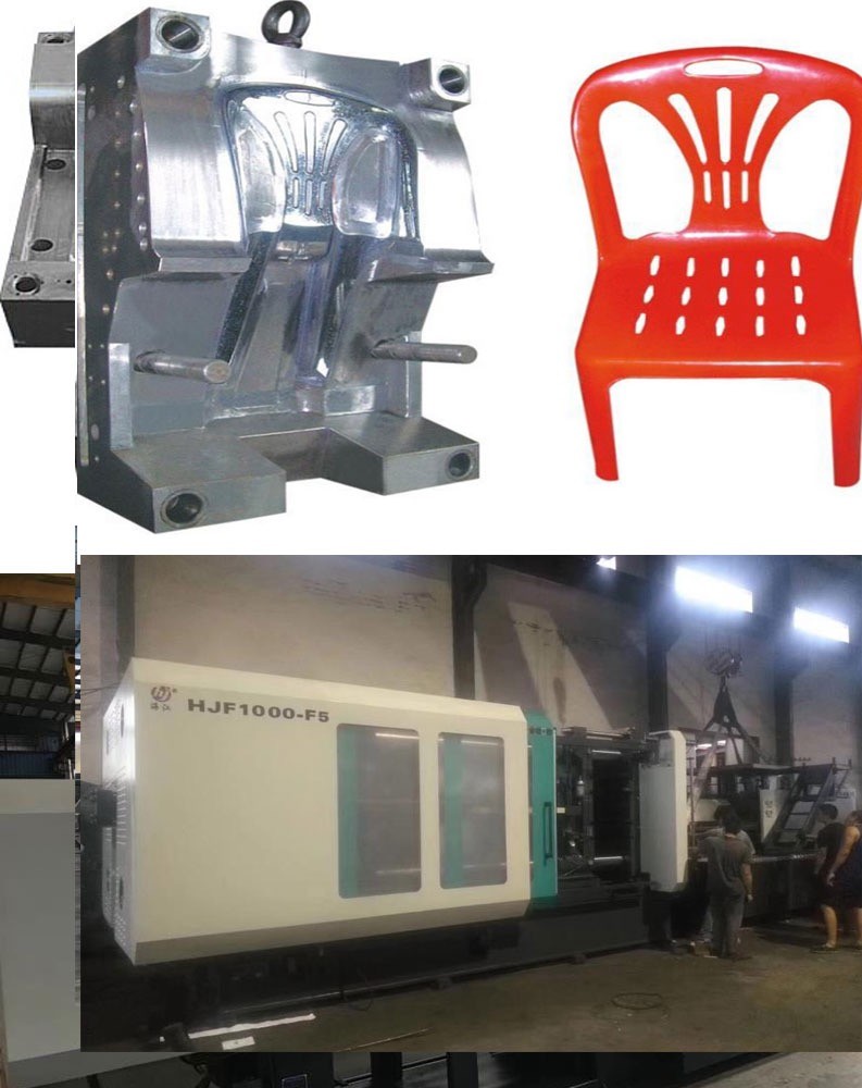 780T Horizontal Style Servo Injection Molding Machine Plastic Beach Chair