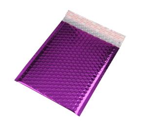 Quality Recyclable Purple Metallic Glamour Mailers / Metallic Mailing Bags Strong Adhesive wholesale