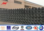 3mm Thickness Overhead Line Steel Power Poles 35FT Transmission Line Poles