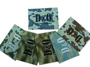 Quality Customized Personalized Embossed Leather Patches, Colorful Jeans Label wholesale