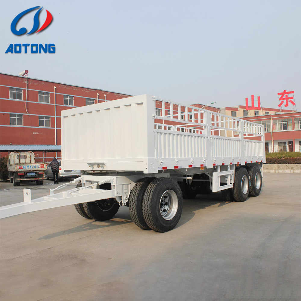 Heavy Load Gooseneck Lowboy Semi Trailer for Excavator Transport 3 Axles 4 Axles 12m 15m