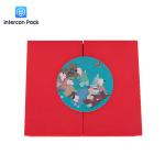ISO9001 Folding Packaging Boxes Offset Printing 120G Red Cardboard paper