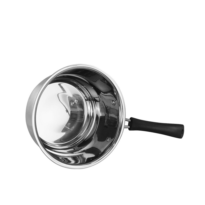 201 stainless steel milk soup pot casserole cookware with long handle