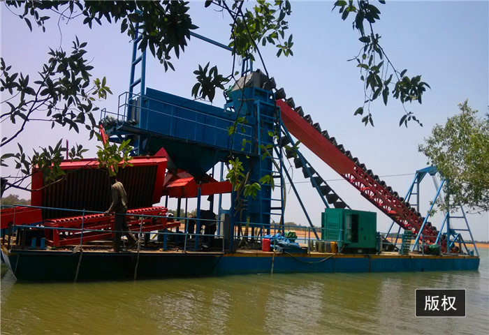 250m3/H Bucket Chain Dredger Pump And Hydraulic Bucket CSD Dredger