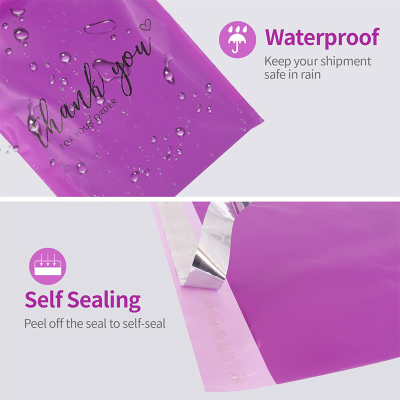 Self Adhesive PE Biodegradable Mail Package Bag Custom Shipping Bags