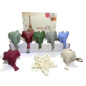 Quality OEM Cute Gold Plating Animal Leather Keychain CE Certification wholesale