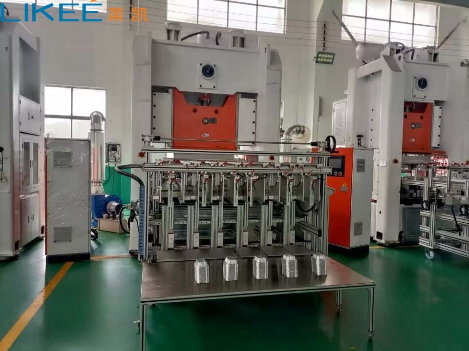 12000/H Automatic Cutlery Fork Spoon Aluminum Foil Plate Making Machine With Mitsubishi PLC