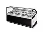 240V/50Hz Ice Cream Cake Display Freezer , Air Cooling Ice Cream Fridge with