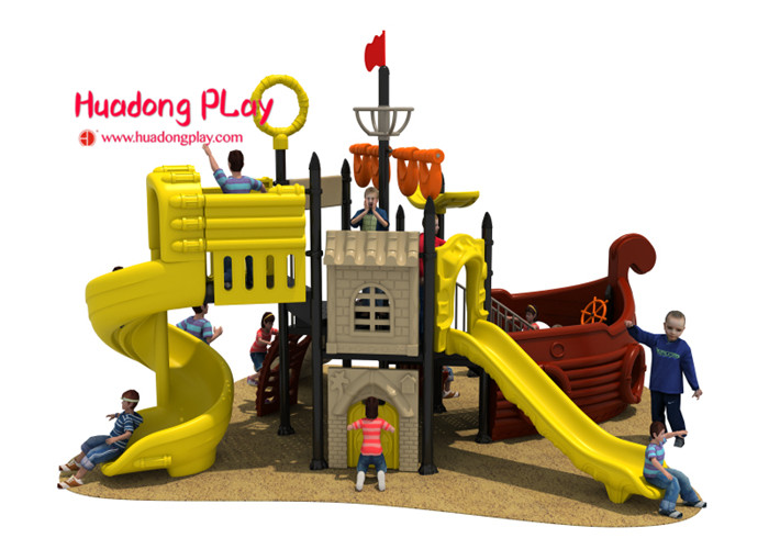 Food Grade Plastic Outdoor Play Equipment 1080*930cm Safety Area For Amusement Park