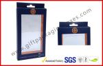Coated Paper Card Board Packaging , Spot UV Blister / Plastic Tray Packing for