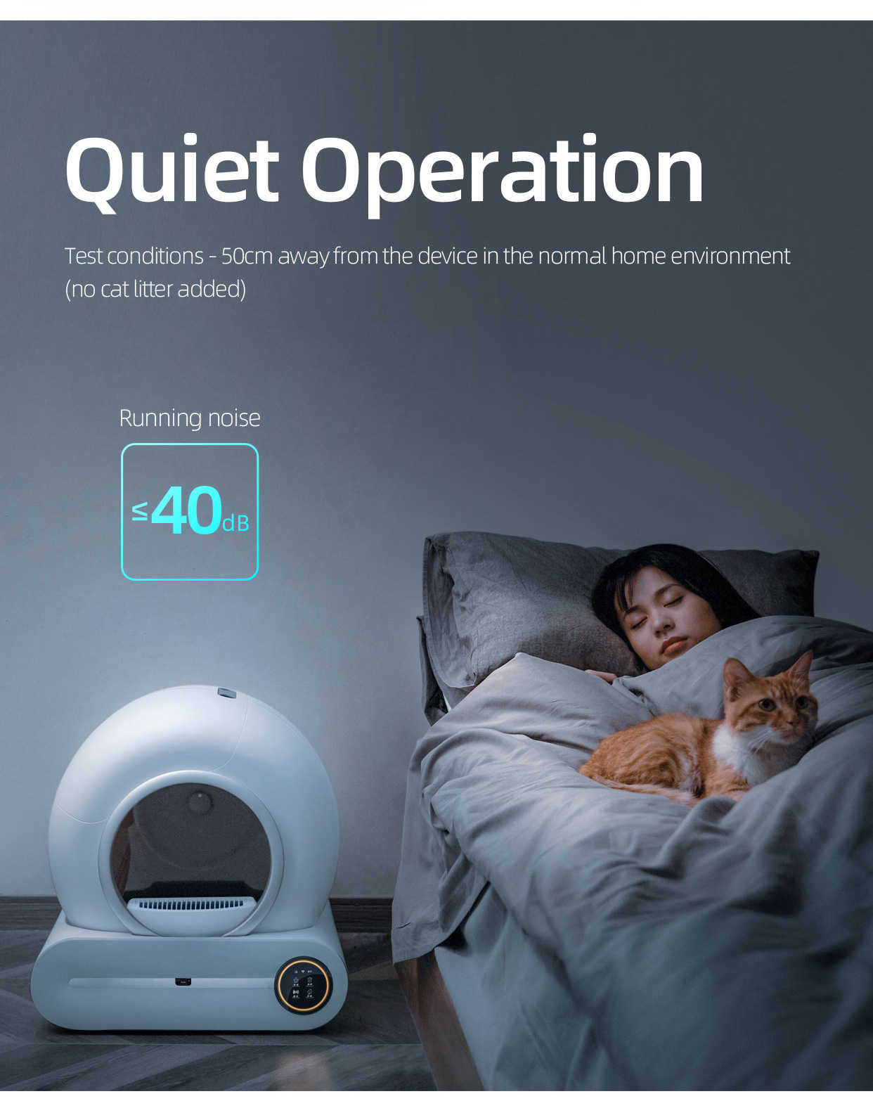Tuya Intelligent Cat Litter Box Quiet Enclosed Smart Cleaning Litter Box