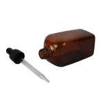 Thick Square Amber Glass Dropper Bottle 5ml 10ml 15ml 20ml 30ml 50ml 100ml