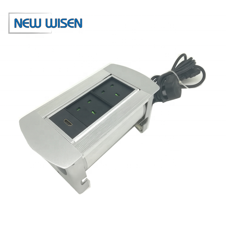 Flip Up Meeting Conference Table Switch Socket Box USB VGA RJ45