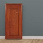 Natural Veneer Solid Wood Oak Door 210cm Height Pvc Flush Door For Bathroom