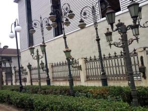 China Residential Art Decorative Cast Iron Lamp Post For Garden , Victorian Lamp Post on sale