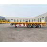 Buy cheap Relay Valve Wabco 3 Axles Flatbed Container Transport Truck / Semi Trailer for from wholesalers