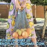 Organic Cotton String Washable Market Bag | Mesh Produce Bag, Fruits Vegetable