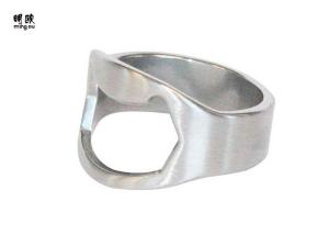 Quality Wedding Ring Beer Bottle Openers Gift Stainless Steel With Brush Finished wholesale