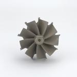 MS-TECH Turbo GT28R Turbine Wheel Shaft Ind 53mm Exd 46.95mm Blades 9 Length103m