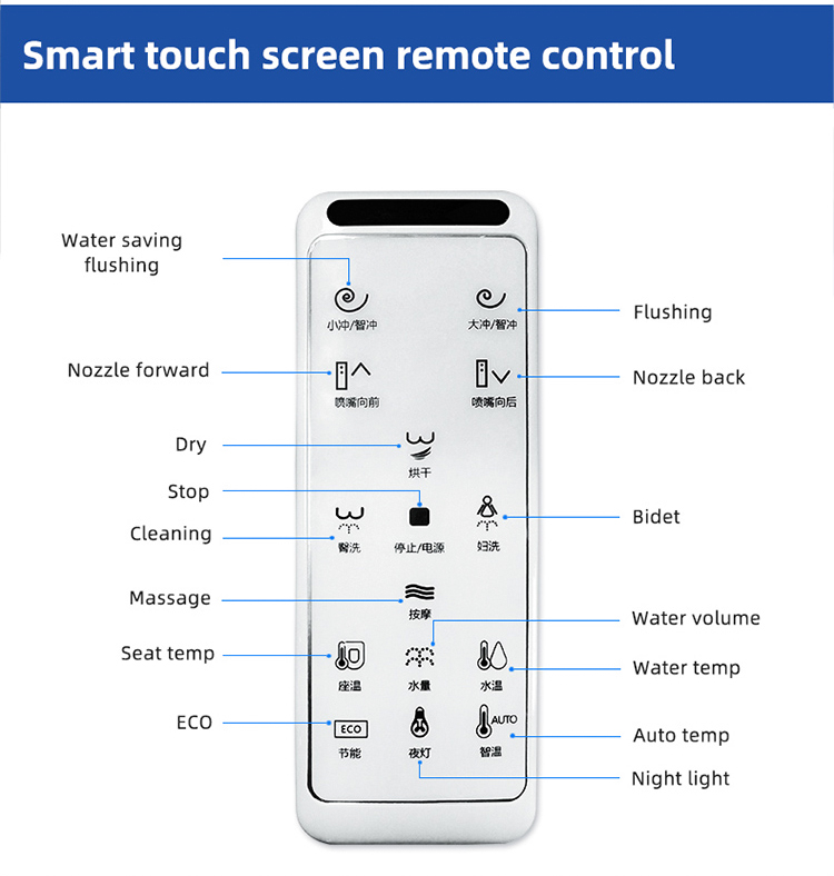 Automatic Flush One Piece Round Toilet , Integrated Electric Toilet