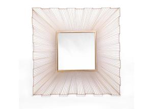 Quality Home Concavo Convex Square Metal Wall Art Mirror wholesale