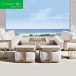 Outdoor Furniture Garden Sofa Set luxury teak sofa modern for Corner villa Hotel