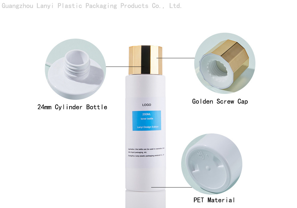 White Cylinder 8.45oz 250ml Plastic Lotion Spray Bottle