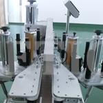 Energy Saving Flat Bottle Labeling Machine 50hz 2kw For Laundry Detergent