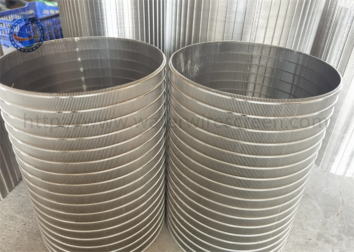 Ss 304 Filter Rotary Screen Drum Johnson Slot Screen Basket From Inside To Outside