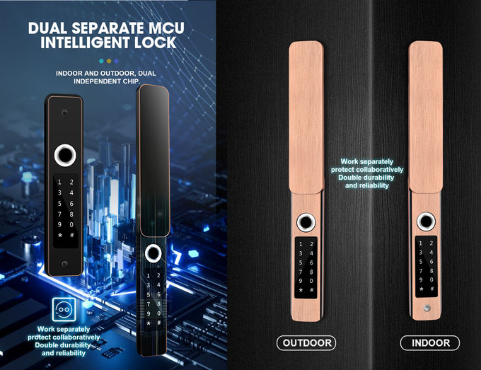 FL19 Waterproof Smart Locks Fingerprint Password Aluminium Alloy