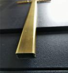 Glass Fittings Astragal Glazing Bars Golden Aluminum 5*8 Oxidiation