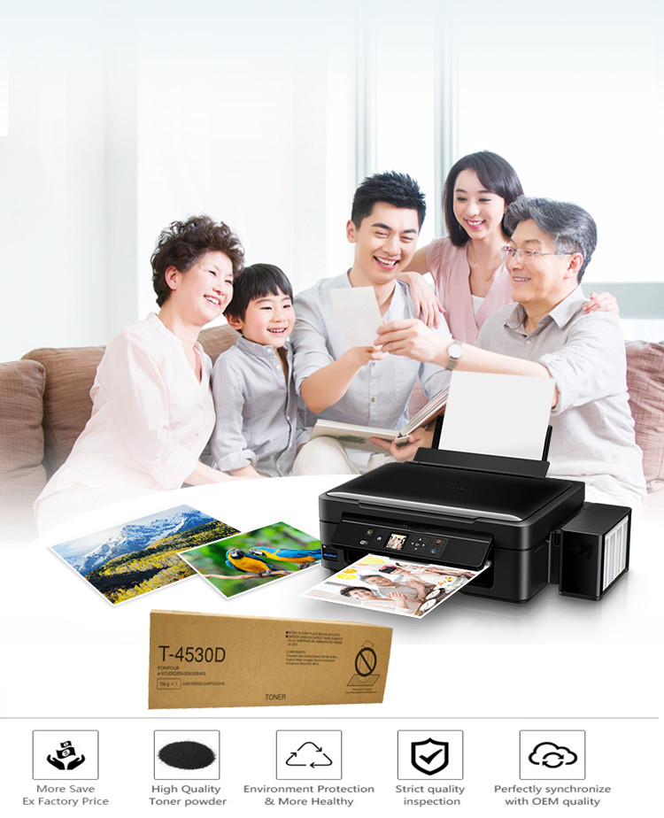 T-4530E Black Toshiba E-studio Toner , Toshiba Copier Toner 205L 255 305 355 455 205SE