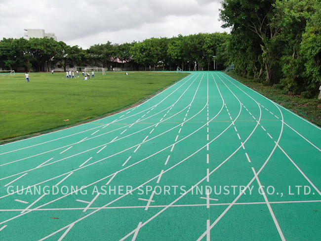 Recycled Rubber Sandwich System Running Track Elastic Outdoor Mats Type Floor Use