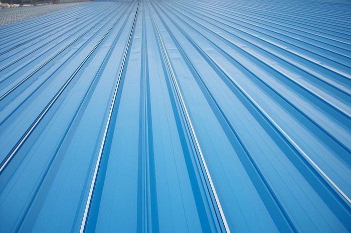 Red/ Blue/ White Corrugated Metal Sheets , Recyclable Steel Sheets - Roof/Wall
