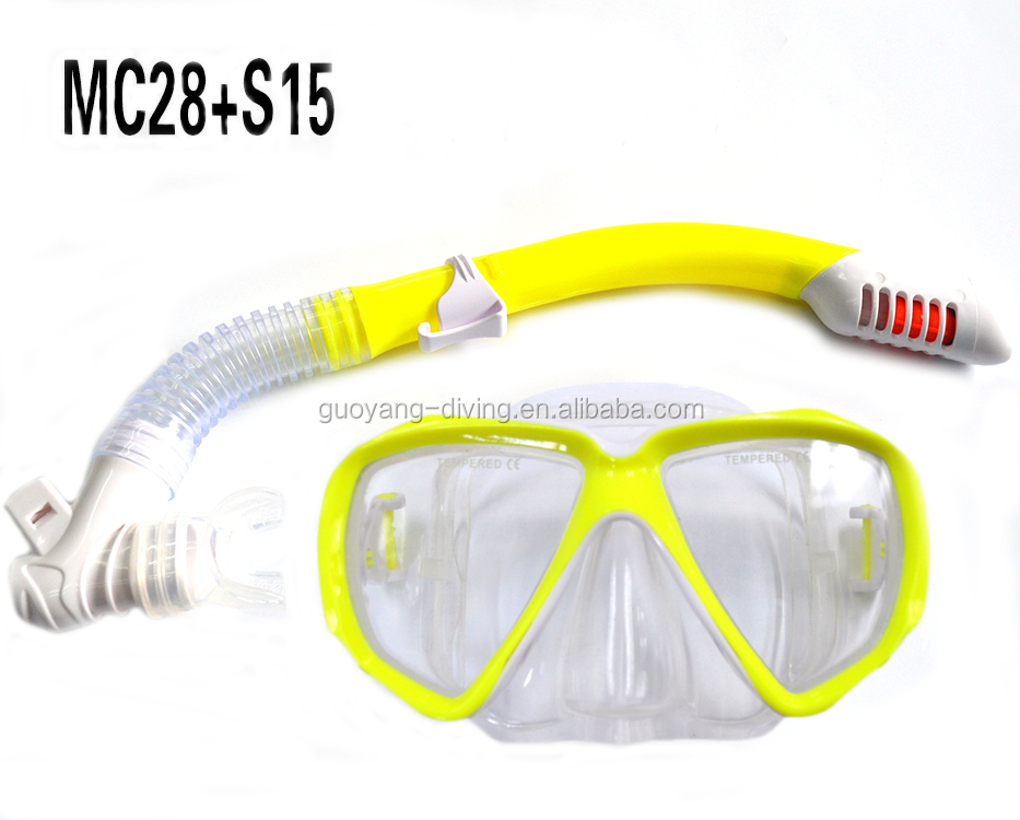 Tempered Glass Mask Lens Snorkel Set for Kids Dry Snorkel and Seaview Snorkel Included Snorkel Mask Set
